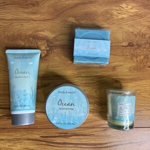 Body & Earth Ocean Scented 4-Piece Bath Body Spa Set‎ Travel NEW